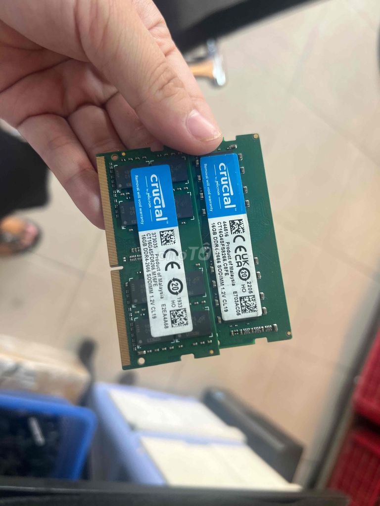 RAM Crucial 16GB DDR4 2666MHz. Mua bán Linh kiện (RAM, Card...) tại Quận Phú Nhuận Tp Hồ Chí Minh được đăng bởi tiến tài 770 nguyễn kiệm p4 quận phú nhuận hình 1