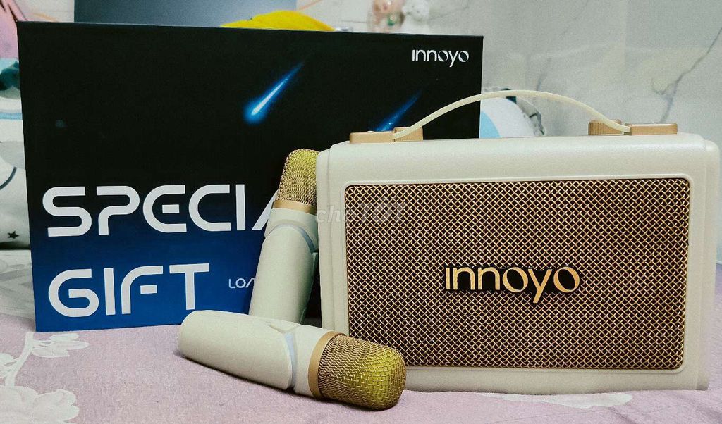 Loa karaoke Innoyo Trắng Mới nguyên seal. Mua bán Tivi, Âm thanh tại Quận 1 Tp Hồ Chí Minh được đăng bởi Minh Trâm hình 1