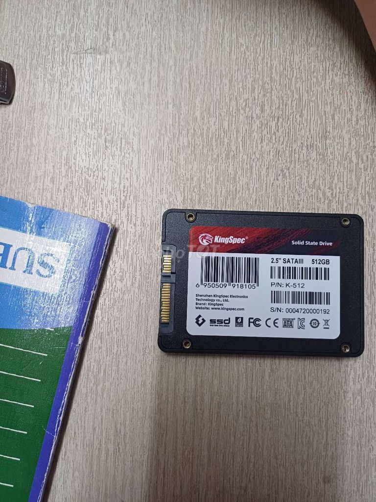 Ổ Cứng SSD KingSpec 2.5 512GB Sata 3 SK 100% Mới