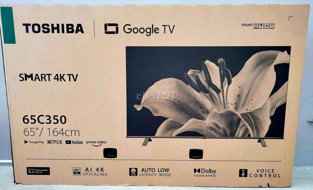 TV 4K TOSHIBA 65C350LP 65in 4K Google TV BH 5/2025