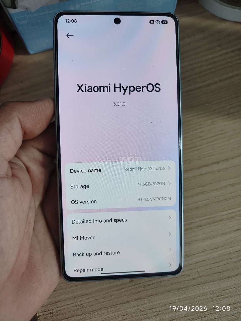 Xiaomi Redmi Note 12 Turbo 12GB/512GB Trắng. Mua bán Điện thoại tại Huyện Đồng Phú Bình Phước được đăng bởi Anh hình 1