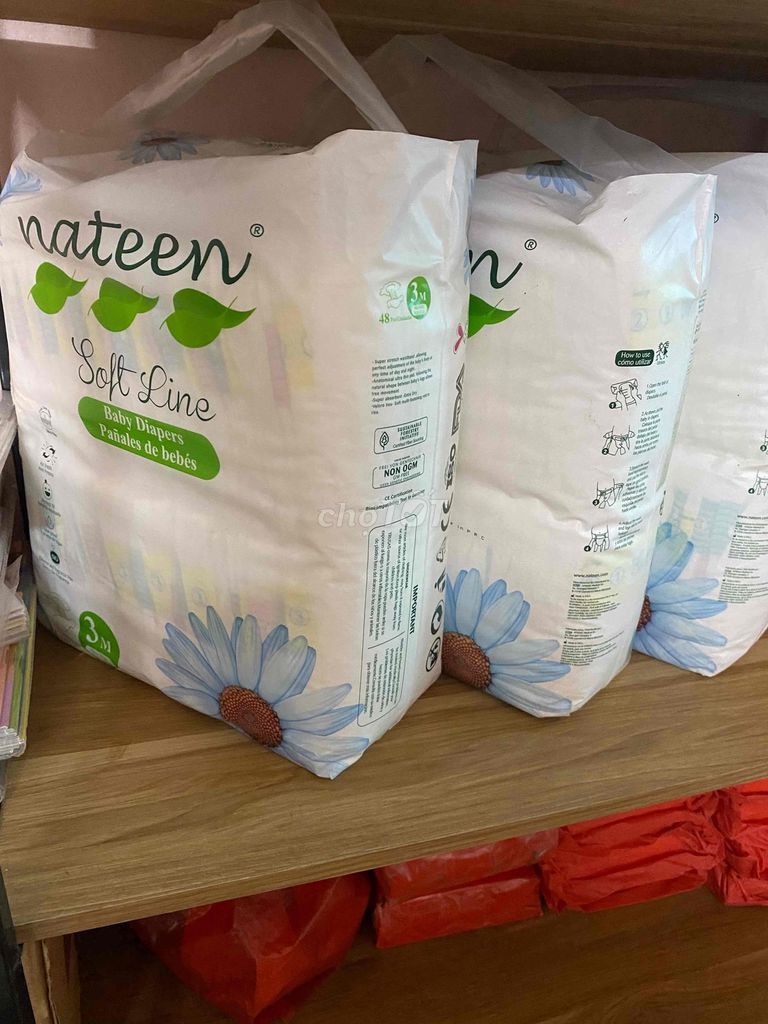 Bỉm dán Nateen của Bỉ size M (4-9kg)