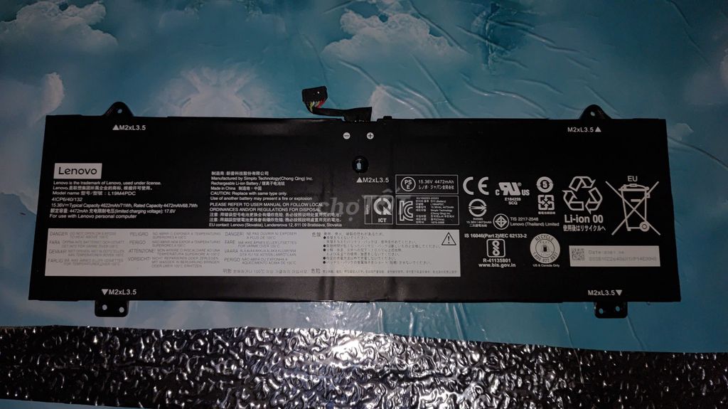Pin laptop Lenovo Yoga 7 14ITL5 71Wh. Mua bán Linh kiện (RAM, Card...) tại Quận 3 Tp Hồ Chí Minh được đăng bởi Nguyễn Minh Hưng hình 1