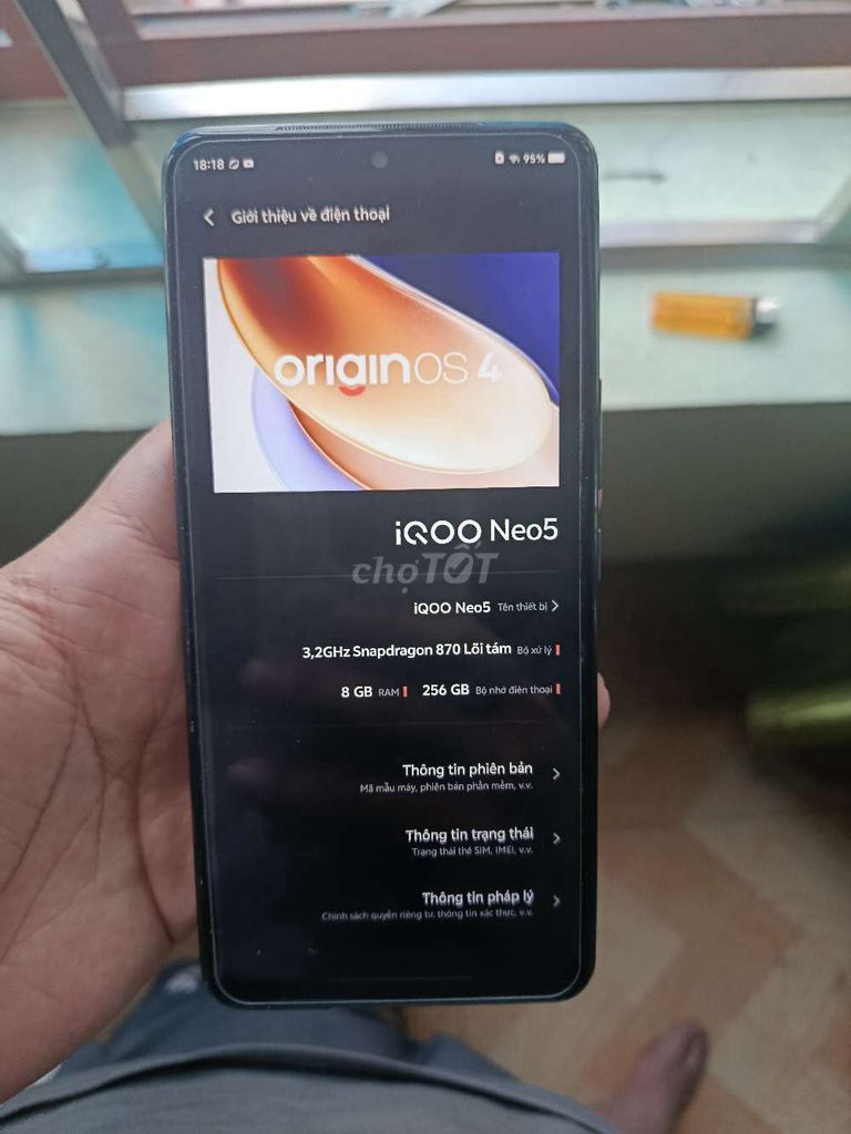 iQOO Neo5 8GB 256GB Cam Snapdragon 870. Mua bán Điện thoại tại Huyện Gia Bình Bắc Ninh được đăng bởi sang hình 1