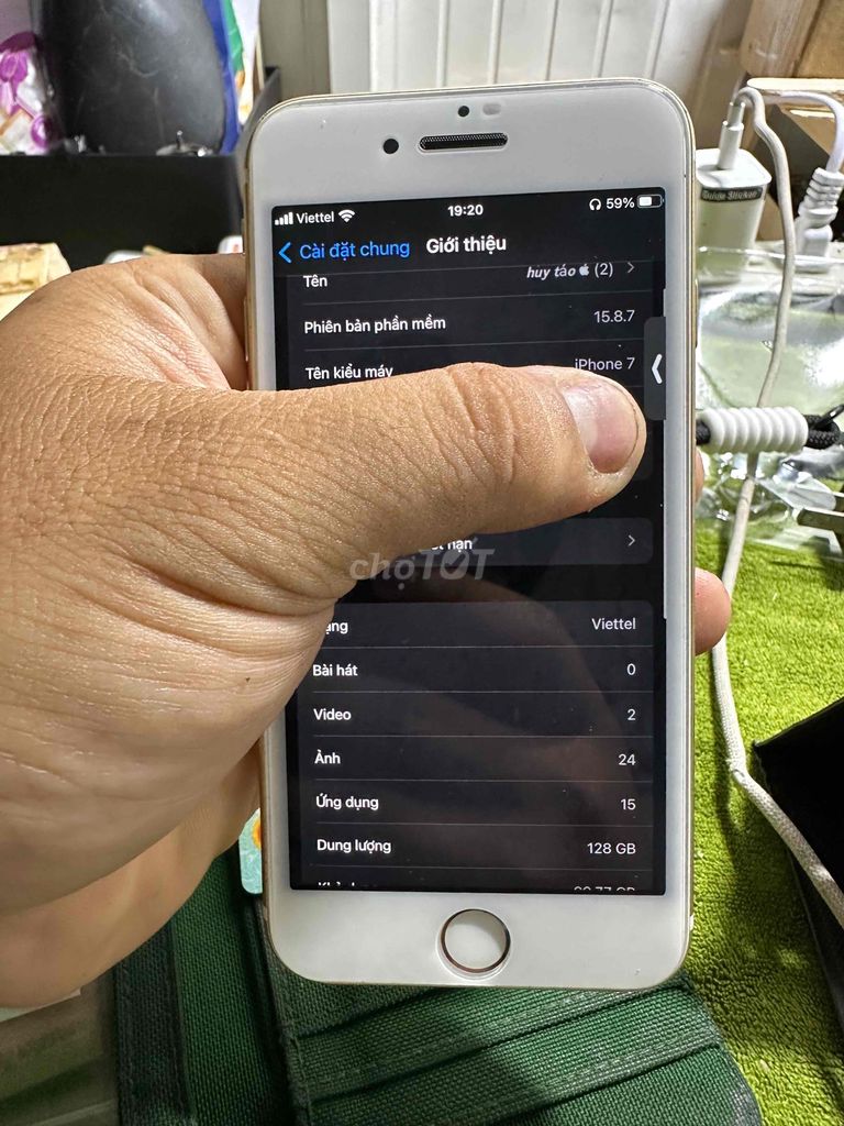 Apple iPhone 7 128GB Hồng. Mua bán Điện thoại tại Thành phố Biên Hòa Đồng Nai được đăng bởi Trần Huy hình 1