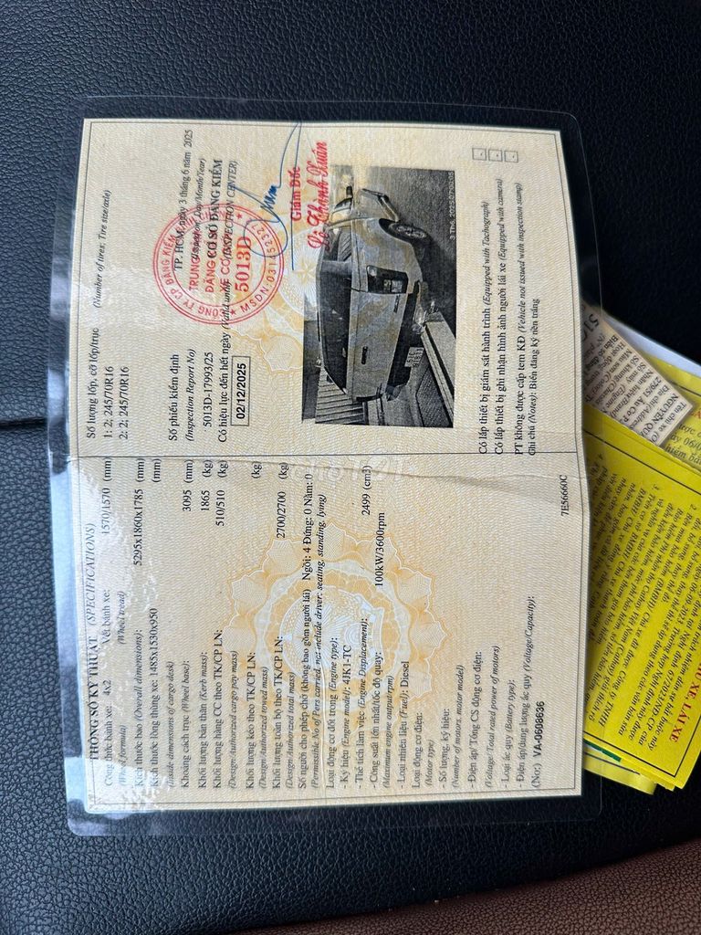 Isuzu Dmax 2016 LS 2.5 4x2 MT - 317630 km. Mua bán Ô tô tại Huyện Bình Chánh Tp Hồ Chí Minh được đăng bởi Liễu Thanh hình 15