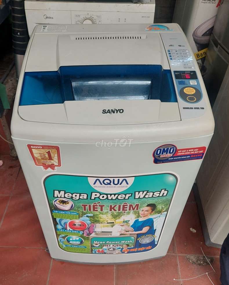 Máy giặt 7kg Sanyo cửa trên đẹp chất lượng