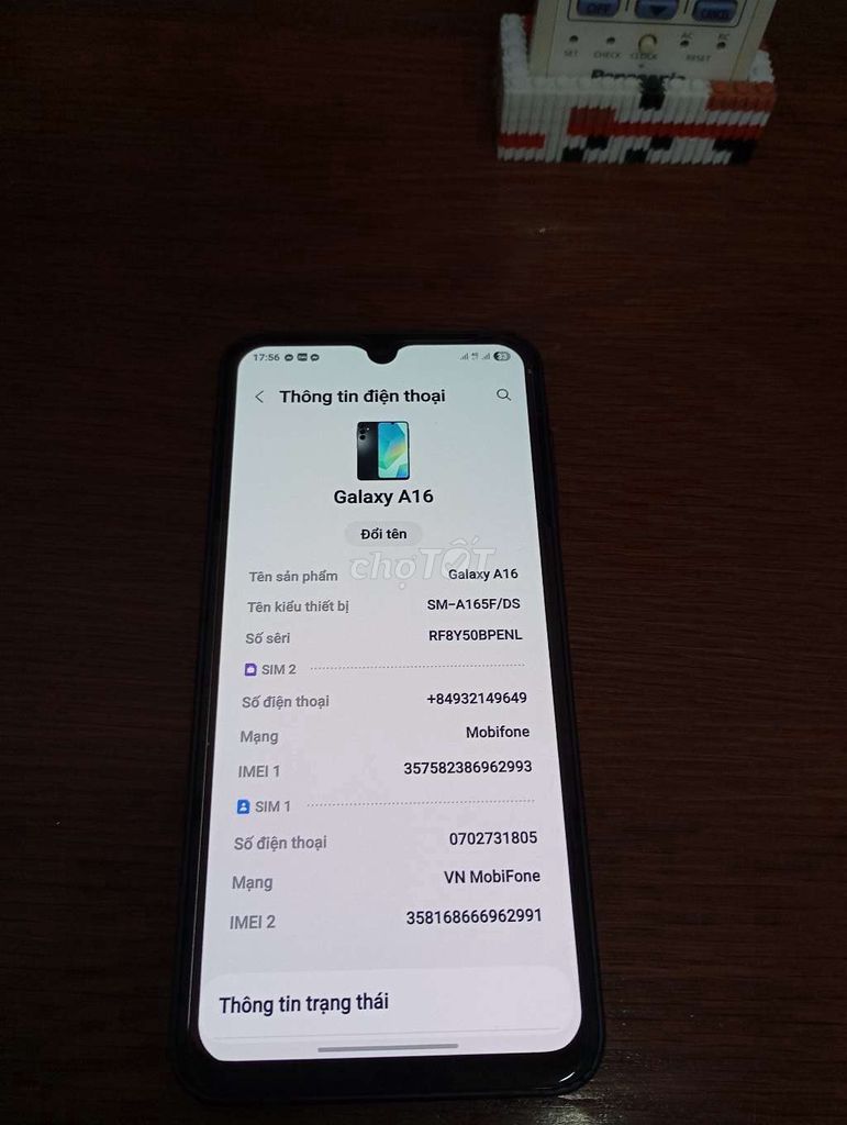 Samsung Galaxy A16 8GB/128GB Đen. Mua bán Điện thoại tại Huyện Nhà Bè Tp Hồ Chí Minh được đăng bởi Đặng Lê Minh Thảo hình 1