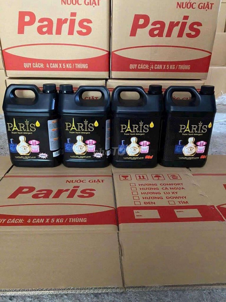 Nước Giặt Paris Can 5L Hương Nước Hoa