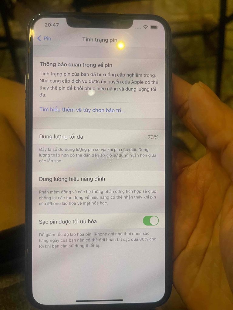 Apple iPhone 11 Pro Max 64GB 98%. Mua bán Điện thoại tại Huyện Hòa Thành Tây Ninh được đăng bởi Nguyễn Tấn Quí hình 1