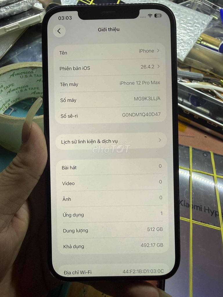 iPhone 12 Pro Max 512GB Xanh Đã sử dụng. Mua bán Điện thoại tại Thị xã Bến Cát Bình Dương được đăng bởi Vũ tuấn hình 1