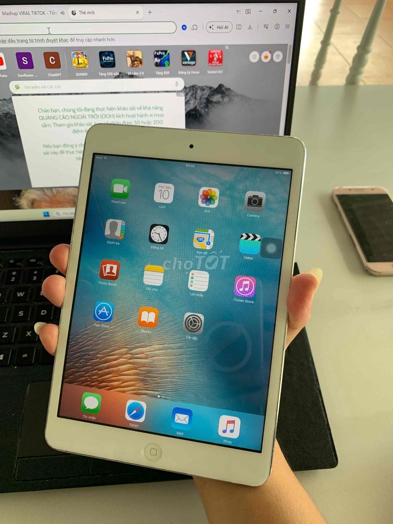 Apple iPad mini 16GB Trắng. Mua bán Máy tính bảng tại Huyện Quản Bạ Hà Giang được đăng bởi Phạm Quang Minh hình 1
