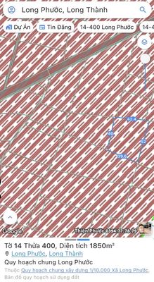 BÁN 2 MẢNH ĐẤT RUỘNG 3.683M² – XÃ LONG PHƯỚC, HUYỆN LONG THÀNH. Mua bán đất tại Huyện Long Thành Đồng Nai được đăng bởi Tên chưa cung cấp