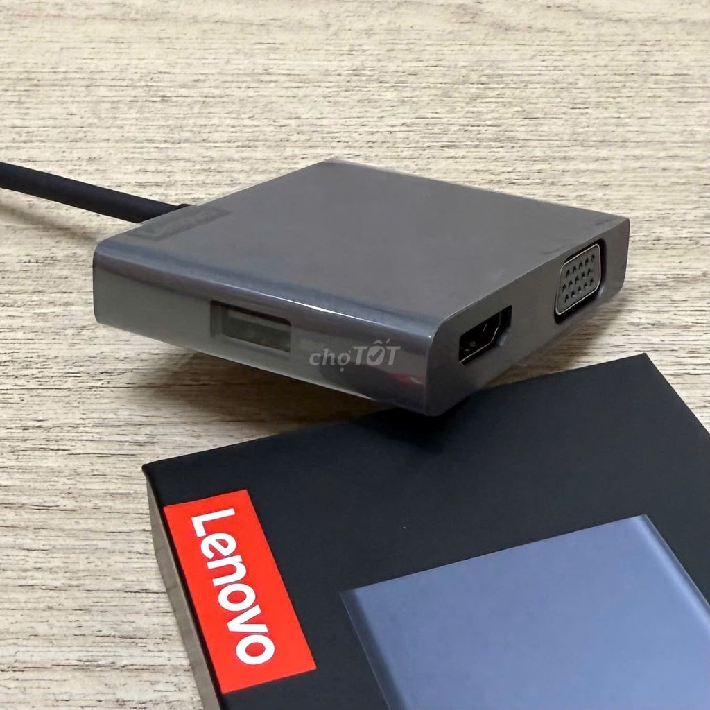 Hub Lenovo USB-C 4in1 – Type C ra HDMI+VGA+USB 3.0. Mua bán Phụ kiện (Màn hình, Chuột...) tại Quận Thanh Khê Đà Nẵng được đăng bởi Laptop 2nd bao bền giá rẻ  hình 1