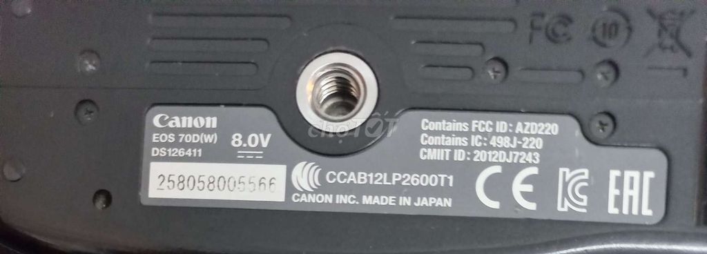 Canon70D Do ít sử dụng