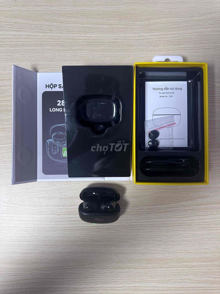 Tai nghe không dây Zero K50 Đen Bluetooth. Mua bán Tivi, Âm thanh tại Huyện Long Điền Bà Rịa - Vũng Tàu được đăng bởi Đoàn Quí hình 1