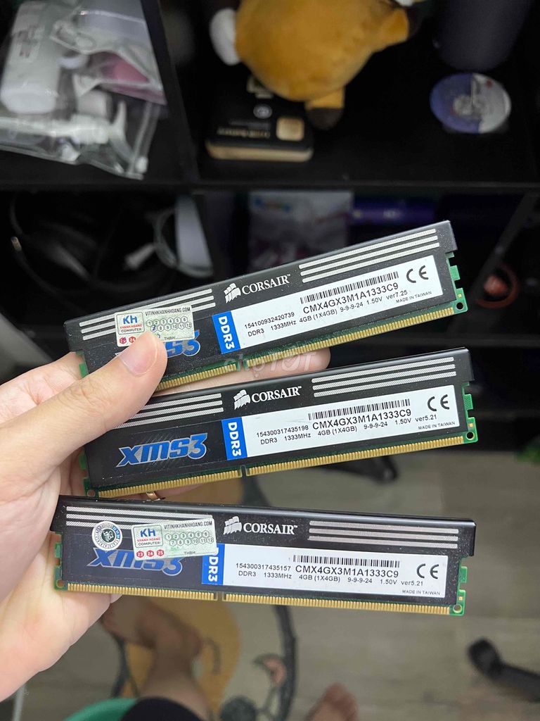 RAM Corsair XMS3 DDR3 4GB. Mua bán Linh kiện (RAM, Card...) tại Huyện Hóc Môn Tp Hồ Chí Minh được đăng bởi Bùi Văn Tú hình 1
