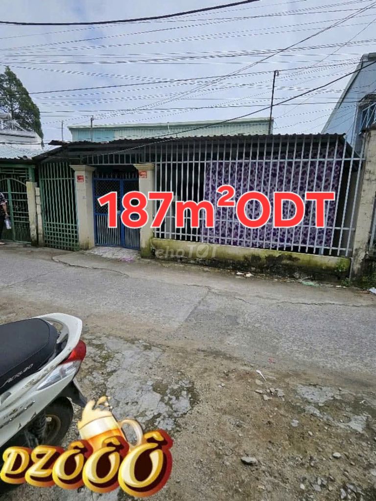 BÁN 187M² ODT MẶT TIỀN RẠCH TẦM BÓT. CÁCH TRƯỜNG ĐHAG 500M