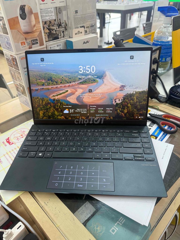 Asus ZenBook UX425EA i5 1135G7 8GB/512GB Xám. Mua bán Laptop tại Thị xã Bến Cát Bình Dương được đăng bởi Lê bảo khang hình 1