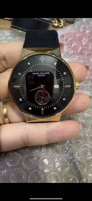 Đồng hồ nam dây da mặt đen - DH25