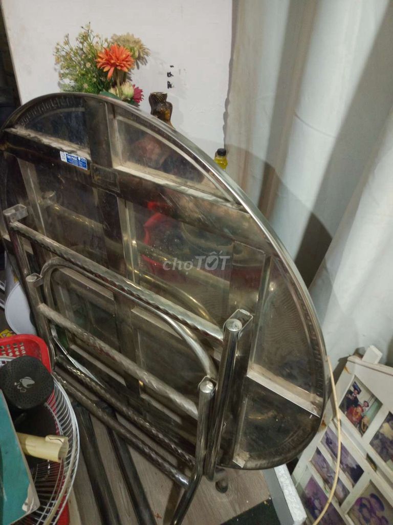 Bàn ăn Inox 304 Tròn 1m4. Mua bán Bàn ghế tại Quận 7 Tp Hồ Chí Minh được đăng bởi Phan Quang Hưng hình 1