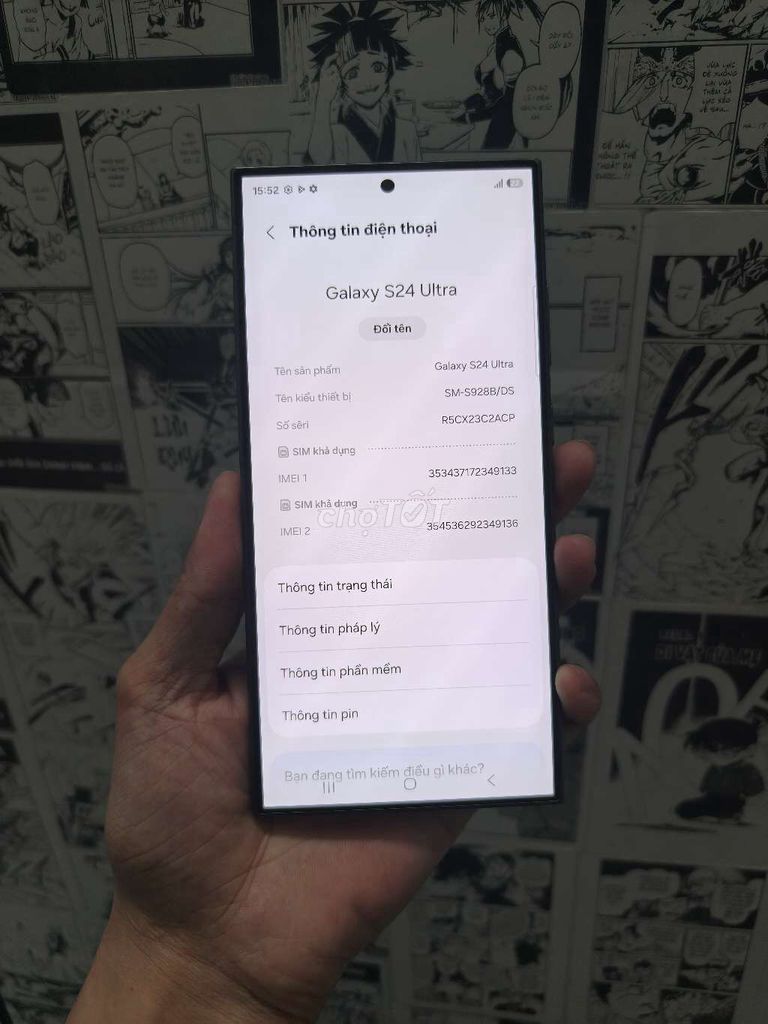Samsung Galaxy S24 Ultra 256GB Đen. Mua bán Điện thoại tại Thành phố Dĩ An Bình Dương được đăng bởi Lê Văn Đức hình 1