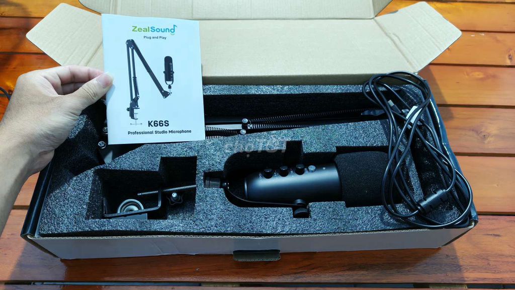 Microphone thu âm ZealSound K66S Đen Mới 100%. Mua bán Tivi, Âm thanh tại Huyện Thanh Trì Hà Nội được đăng bởi Trần Văn Long hình 1
