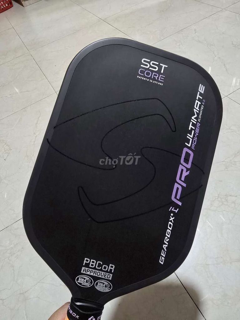 Vợt Pickleball Gearbox Pro Ultimate 14mm Đen