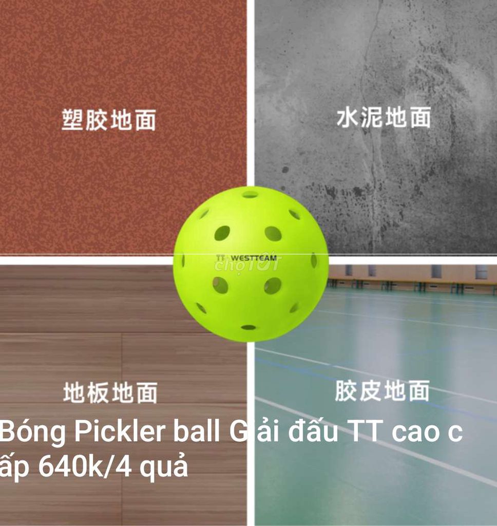 Bóng Pickleball Westteam Xanh lá. Mua bán Đồ thể thao, Dã ngoại tại Huyện Cư Jút Đắk Nông được đăng bởi Luan Van hình 1