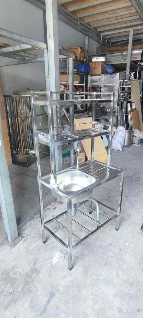 Kệ bếp kèm bồn rửa Inox Đá Bạc Trắng Cũ. Mua bán Nội thất, đồ gia dụng khác tại Quận Tân Bình Tp Hồ Chí Minh được đăng bởi sang hình 1