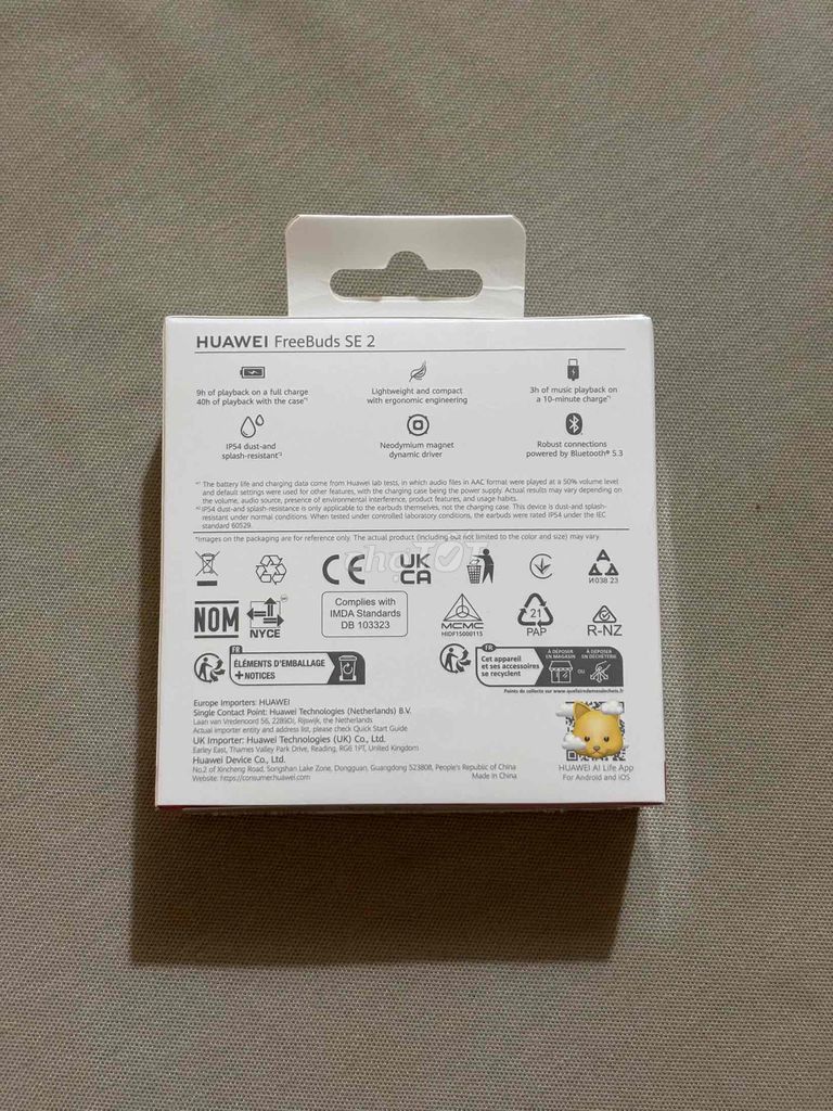 Tai nghe Huawei Freebuds SE 2 - New Seal. Mua bán Tivi, Âm thanh tại Quận Bình Thạnh Tp Hồ Chí Minh được đăng bởi Đính hình 2