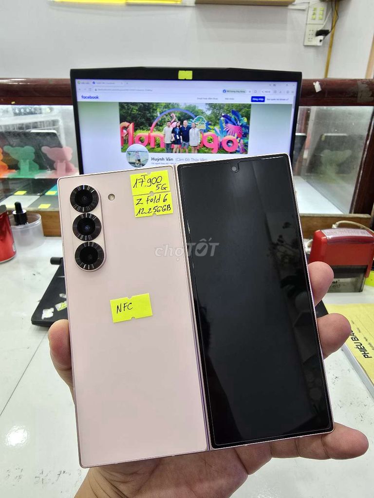 Samsung Z Fold 6 5G 256GB Hồng 99%. Mua bán Điện thoại tại Thành phố Long Xuyên An Giang được đăng bởi Facebook Cầm Đồ Thúy Vân hình 1