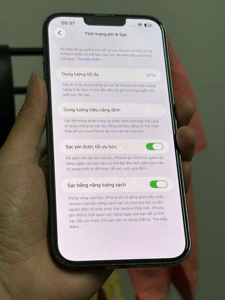 Apple iPhone 13 Pro Max 128GB Xám Nguyên Zin. Mua bán Điện thoại tại Quận Hà Đông Hà Nội được đăng bởi Bùi Văn Lưỡng hình 1