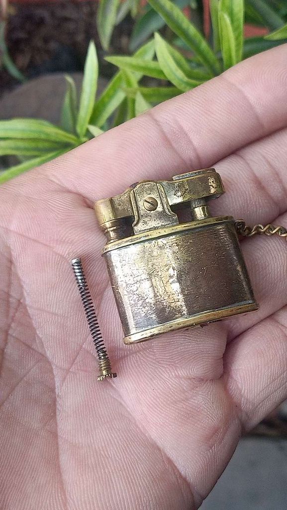 Bật lửa xăng đá Đồng thau Nhật Bản Mới