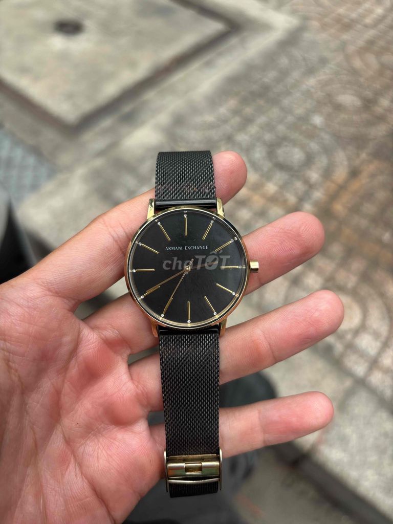 Đồng hồ Armani Exchange Thép không gỉ Đen Vàng. Mua bán Đồng hồ tại Quận 12 Tp Hồ Chí Minh được đăng bởi Alex Phạm hình 1