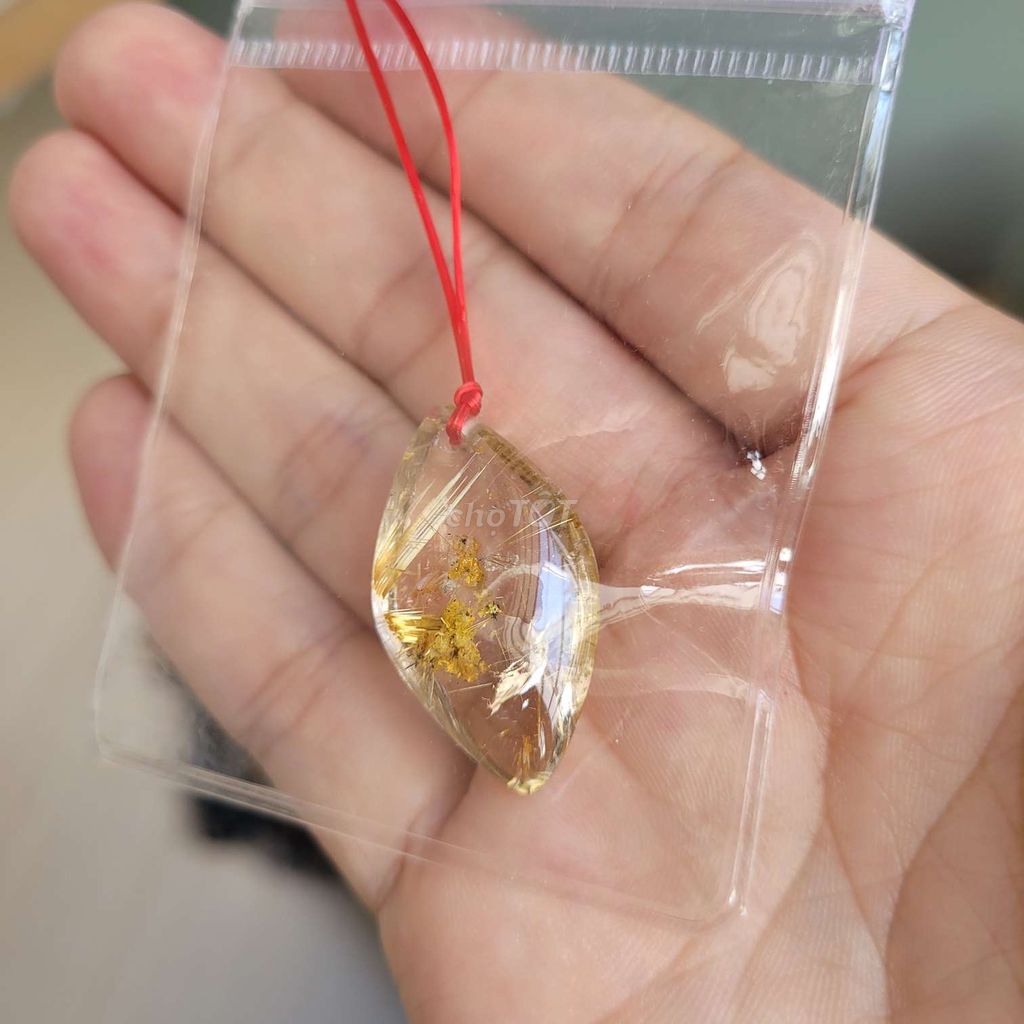 Mặt dây chuyền Thạch anh tóc vàng. Mua bán Phụ kiện thời trang khác tại Thành phố Nha Trang Khánh Hòa được đăng bởi Rio Natural Gemstone Jewelry hình 1