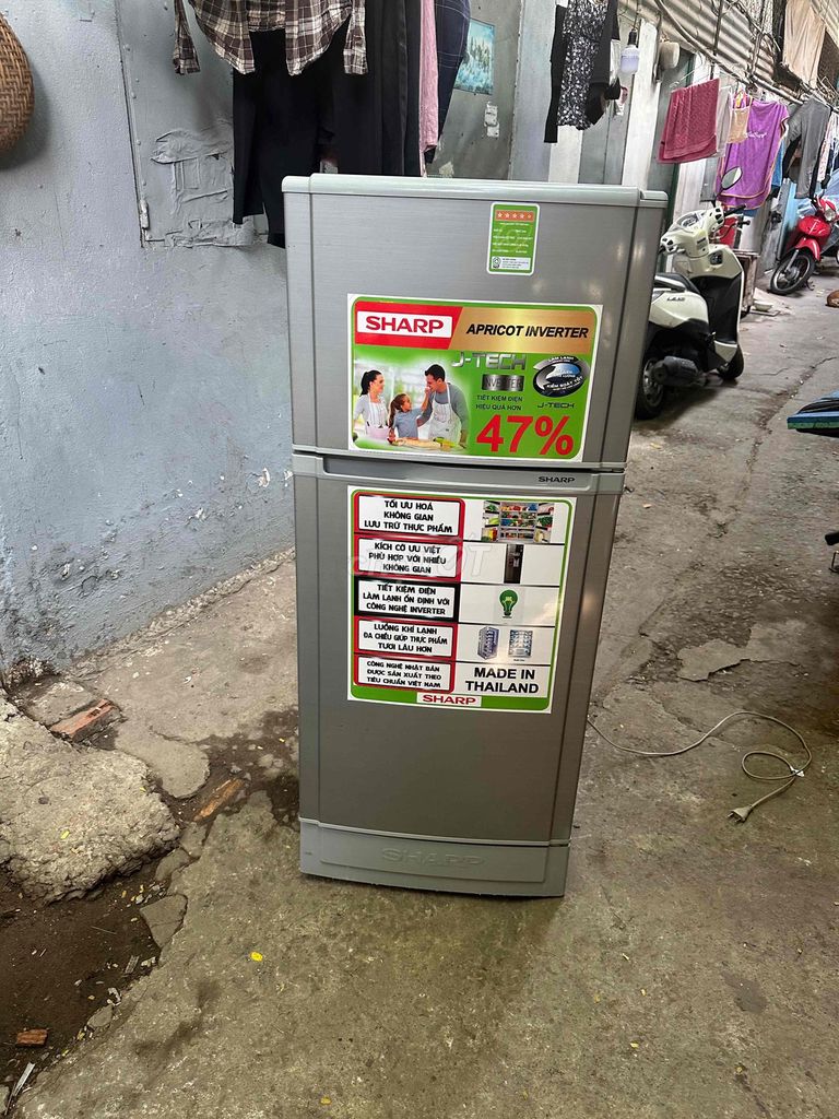 Tủ lạnh Sharp Inverter 160 lít Xám Thái Lan. Mua bán Tủ lạnh tại Quận 7 Tp Hồ Chí Minh được đăng bởi Tuân hình 1