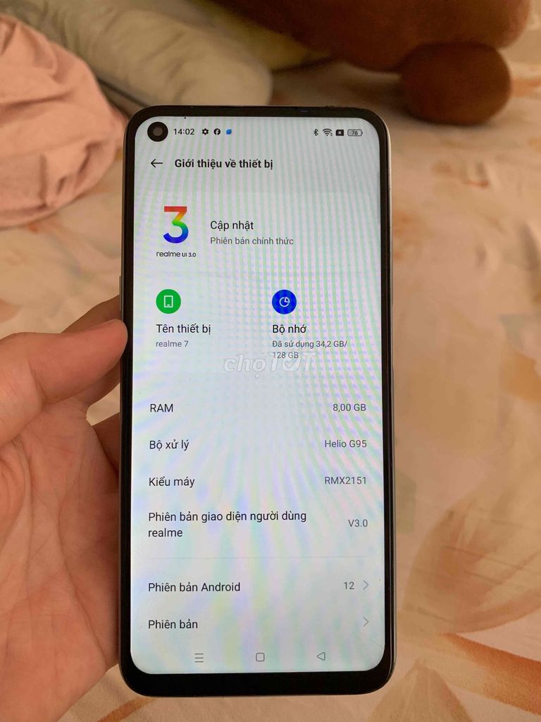 Realme 7 Xanh 8GB/128GB. Mua bán Điện thoại tại Quận 8 Tp Hồ Chí Minh được đăng bởi Đỗ Thị Ngọc Lan hình 1