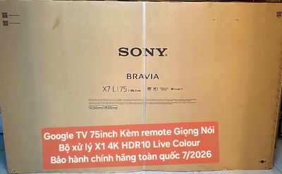TV 4K Sony KD-75X77L 75in 4K Google TV BH 07/2026. Mua bán Tivi, Âm thanh tại Quận 8 Tp Hồ Chí Minh được đăng bởi Nguyen nguyen