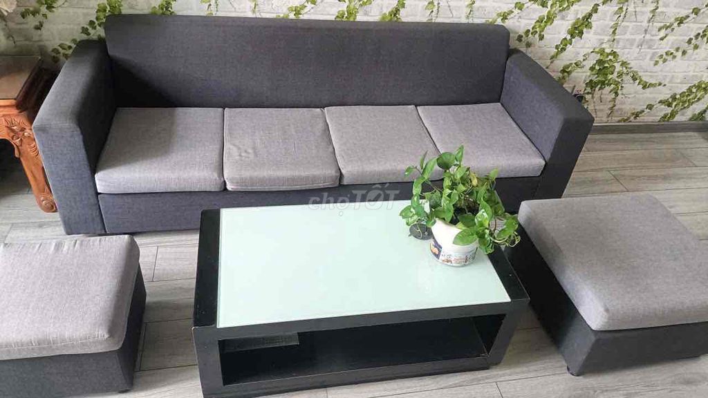 Bộ bàn ghế sofa Vải Xám 2.2m Hiện đại. Mua bán Bàn ghế tại Thành phố Thủ Đức Tp Hồ Chí Minh được đăng bởi Thân Ngọc Hương hình 2
