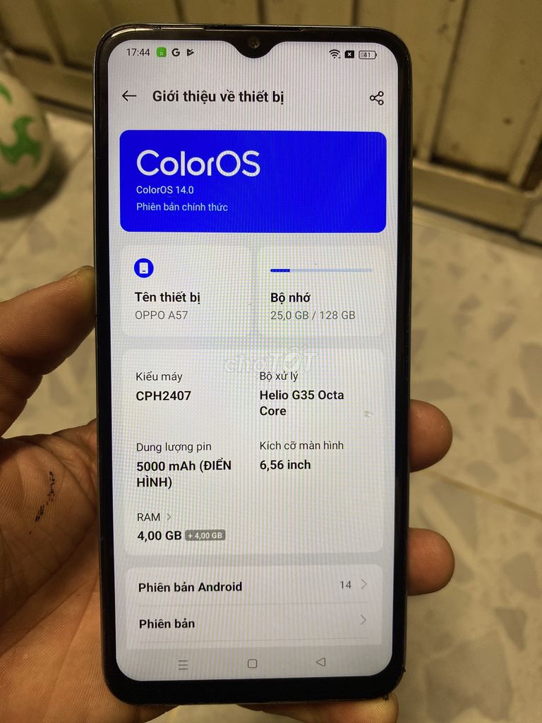 Oppo A57 128GB Xanh. Mua bán Điện thoại tại Quận 6 Tp Hồ Chí Minh được đăng bởi Tu hình 1