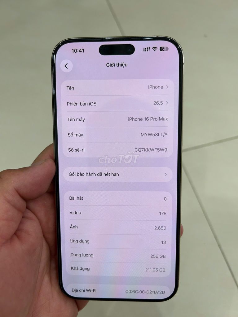 iPhone 16 Pro Max 256GB cần giao lưu . Mua bán Điện thoại tại Quận Nam Từ Liêm Hà Nội được đăng bởi Lão Nhị hình 1