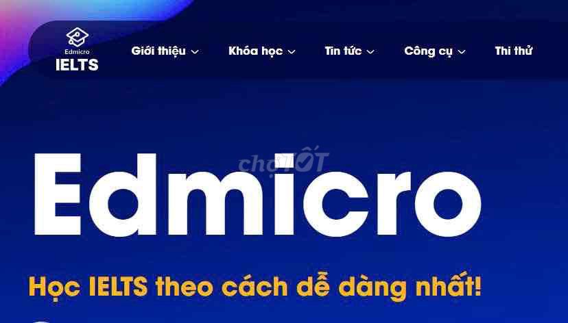Tài khoản học trực tuyến Edmicro IELTS 5.5. Mua bán Sở thích khác tại Quận Tân Phú Tp Hồ Chí Minh được đăng bởi Tri Khai Duong hình 1