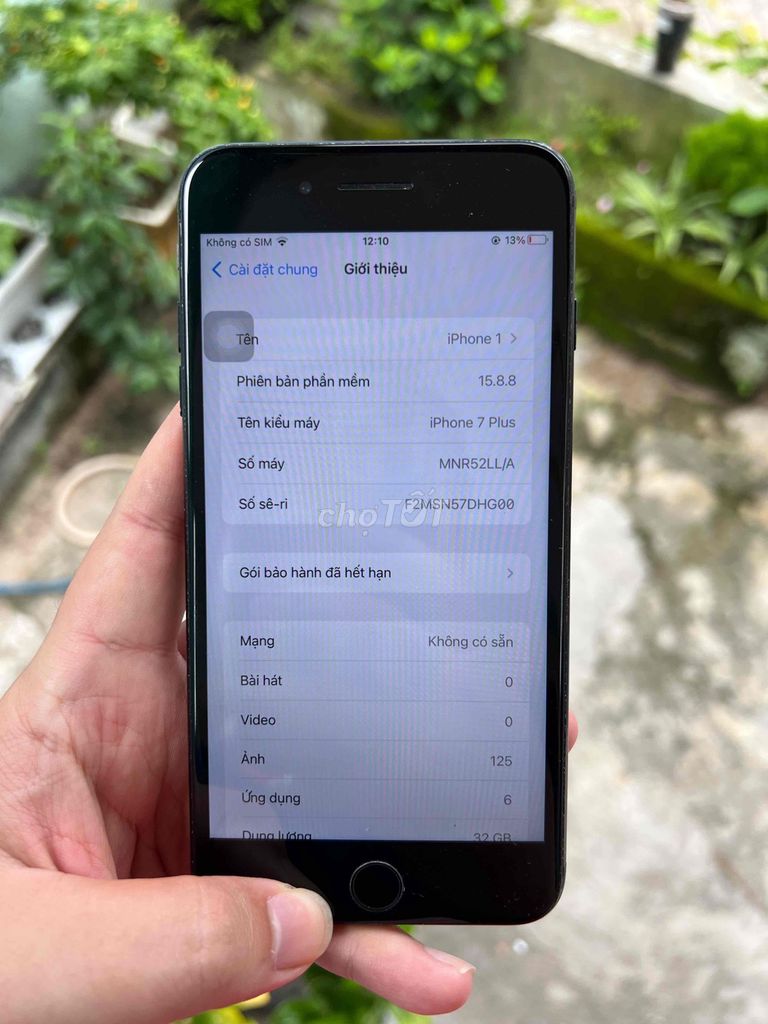 Apple iPhone 7 Plus 32GB Đen Đã sử dụng. Mua bán Điện thoại tại Quận Gò Vấp Tp Hồ Chí Minh được đăng bởi Hải Dũng hình 1