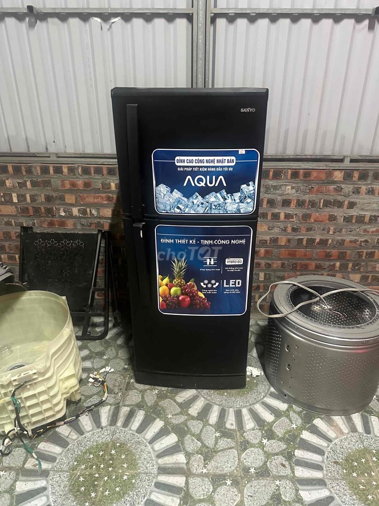 Tủ lạnh Sanyo Aqua Đen Tiết kiệm điện Gia đình. Mua bán Tủ lạnh tại Huyện An Dương Hải Phòng được đăng bởi Phát Thanh Lý  hình 1