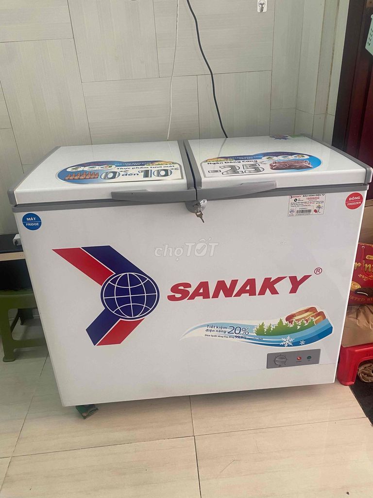 Tủ đông Sanaky VH2599W1 Trắng. Mua bán Tủ lạnh tại Quận Gò Vấp Tp Hồ Chí Minh được đăng bởi pham bình an hình 1