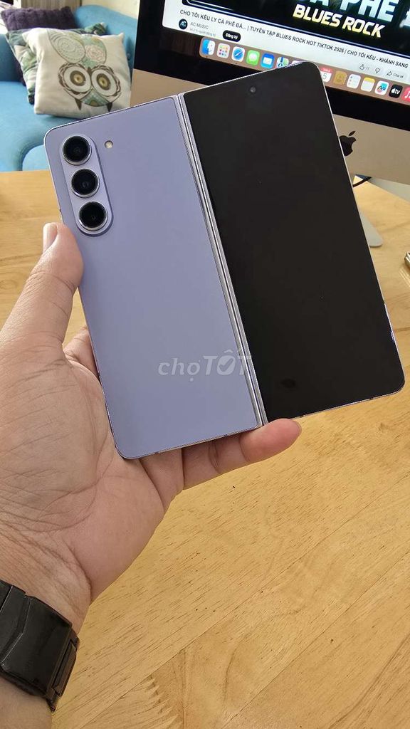 Samsung Z Fold 5 1TB Tím. Mua bán Điện thoại tại Quận Ninh Kiều Cần Thơ được đăng bởi hiển mobile hình 1