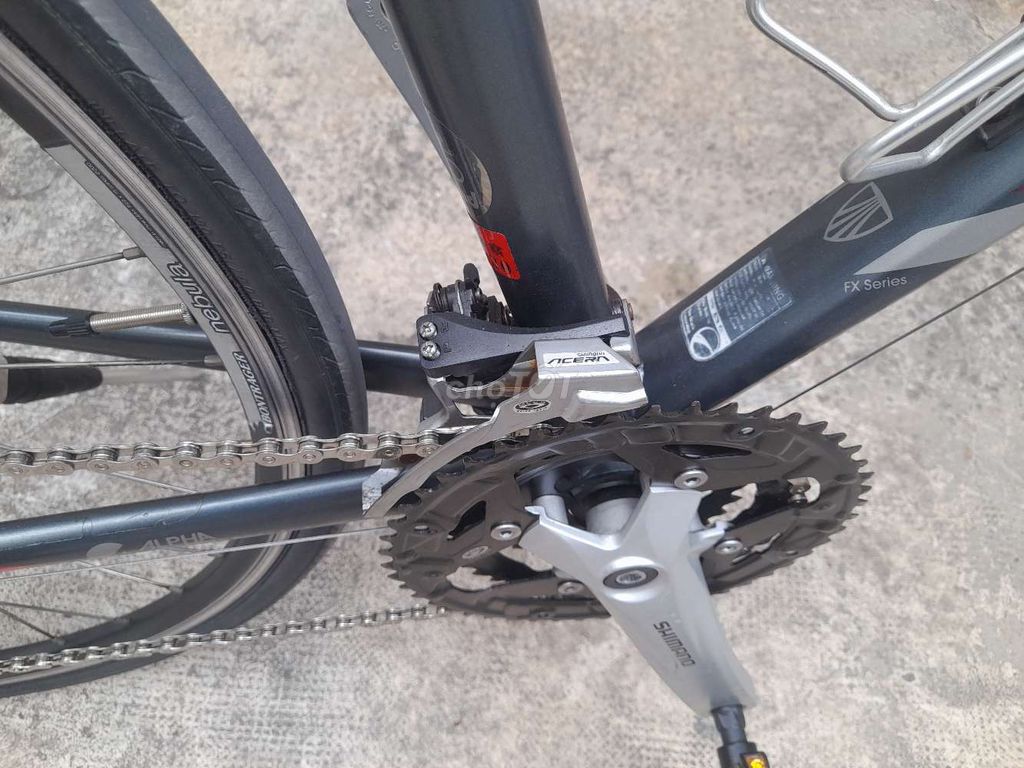 Trek 7.4 sườn nhôm càng carbon, group Shimano 3x9