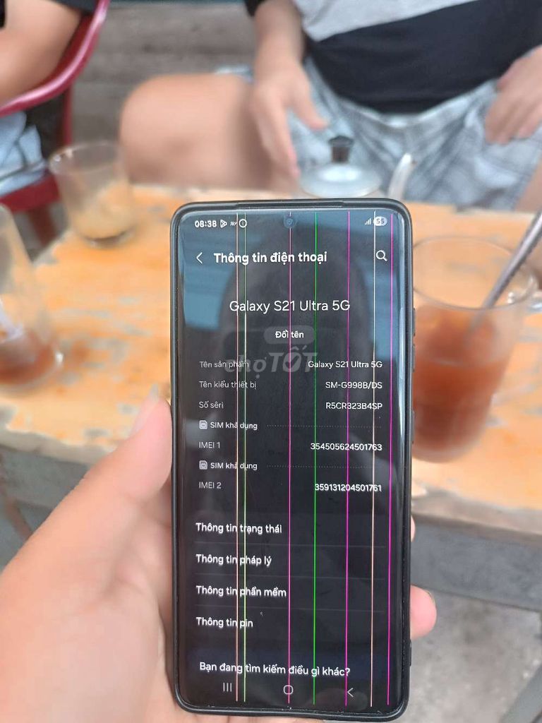 Samsung Galaxy S21 Ultra 5G Đen Màn hình sọc. Mua bán Điện thoại tại Quận Bình Tân Tp Hồ Chí Minh được đăng bởi Lê Hải Anh hình 1