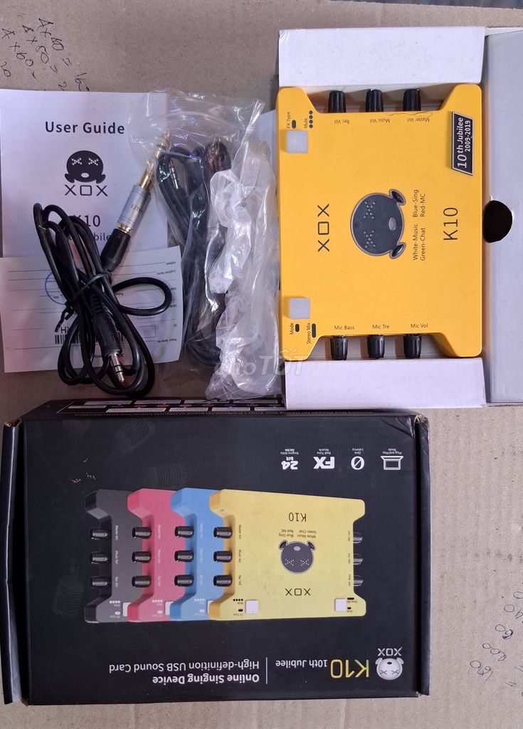 Sound card XOX K10 Vàng 95% mới. Mua bán Tivi, Âm thanh tại Quận 10 Tp Hồ Chí Minh được đăng bởi Minhchanh Nguyen hình 1
